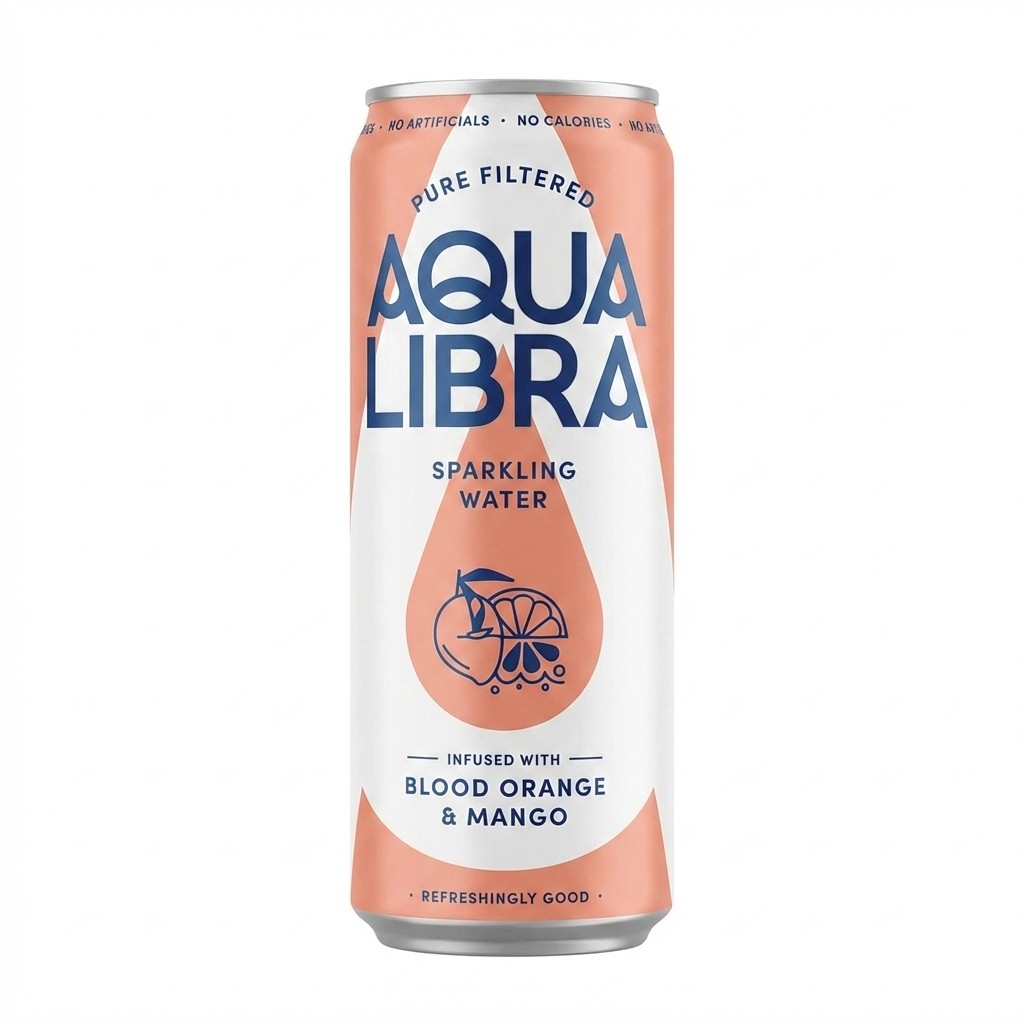 Aqua Libra Sparkling Water Blood Orange & Mango 330ml