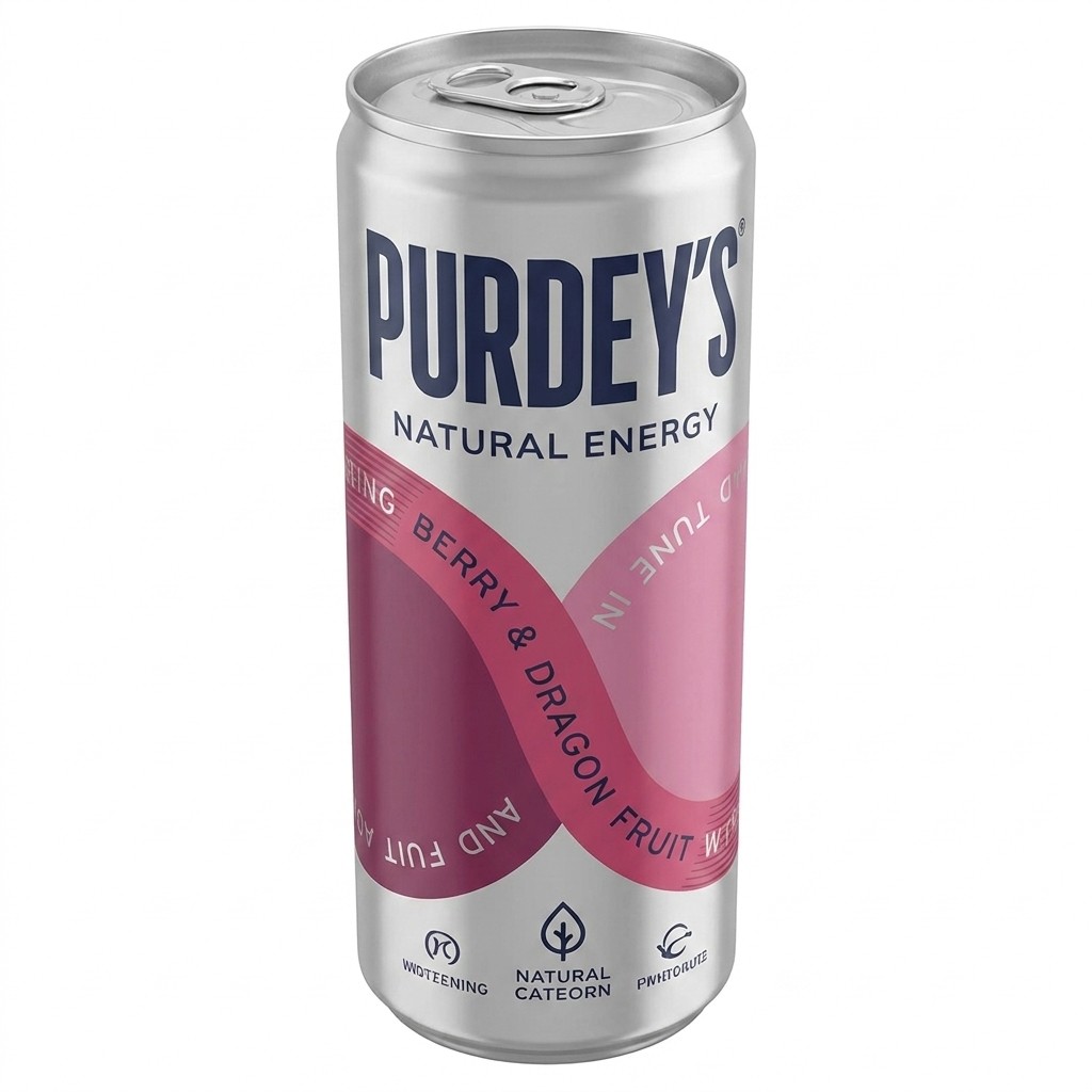 Purdey's Natural Energy Sparkling Berry & Dragon Fruit 330ml