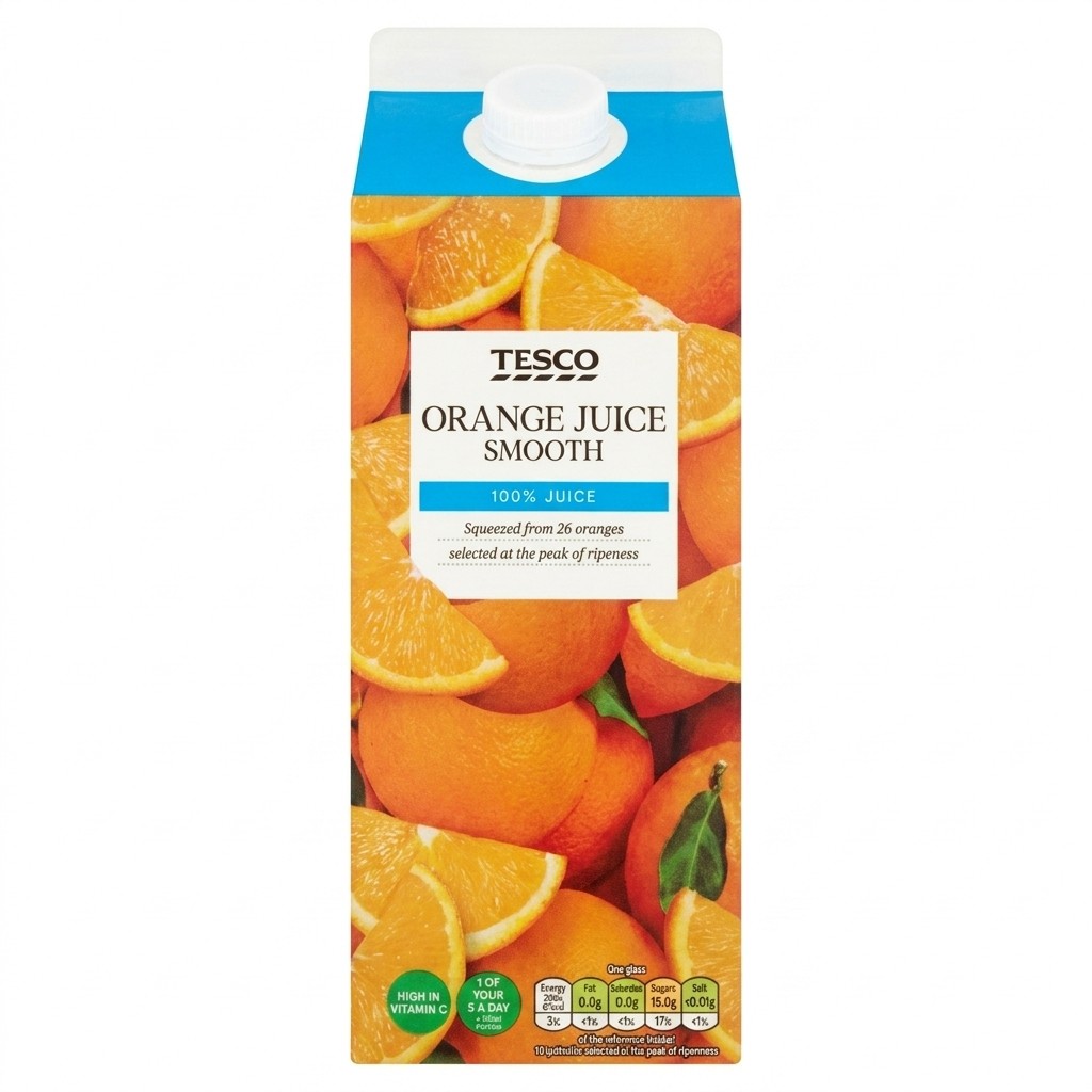 Tesco Orange Juice Smooth 1.75l