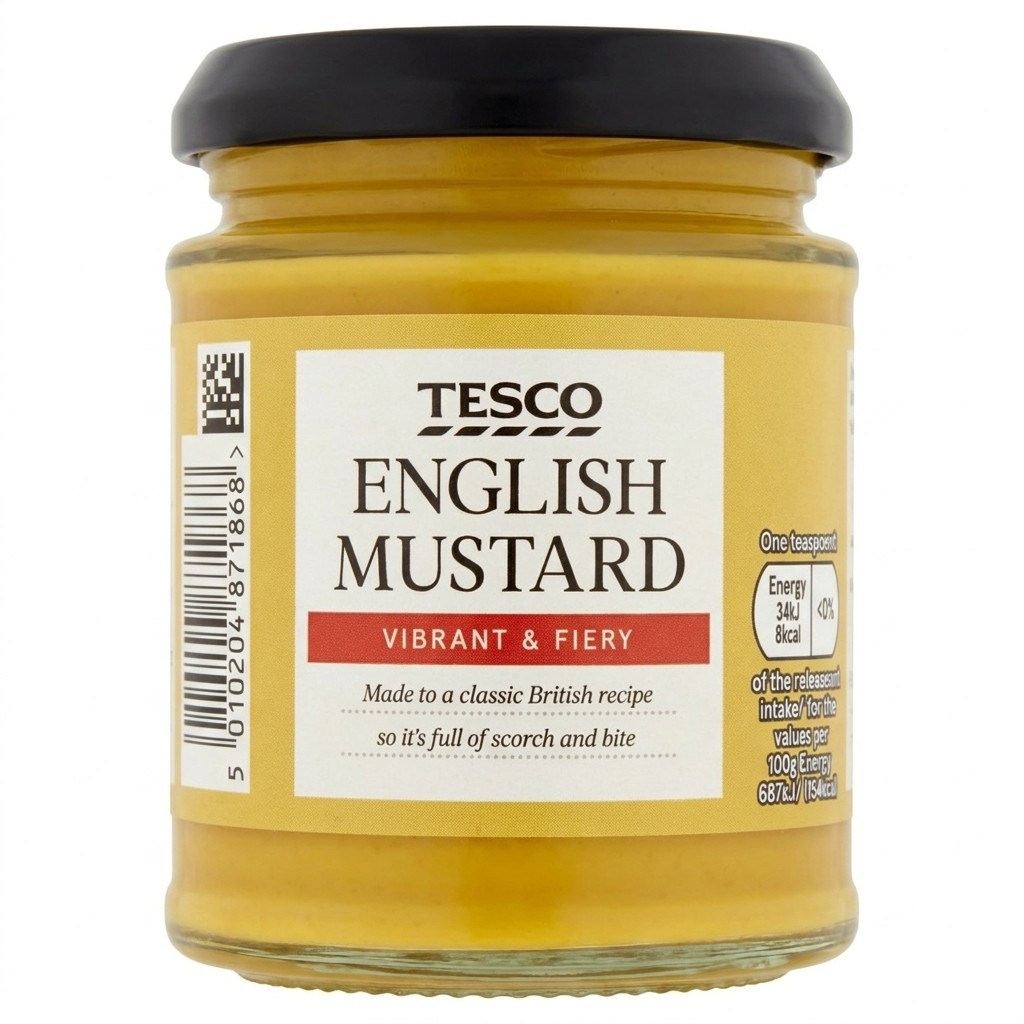 Tesco English Mustard 190g
