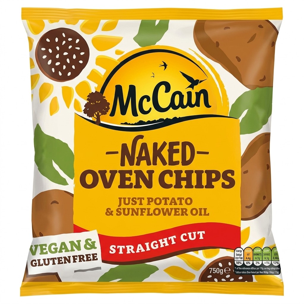 McCain Naked Oven Chips Straight Cut 750g