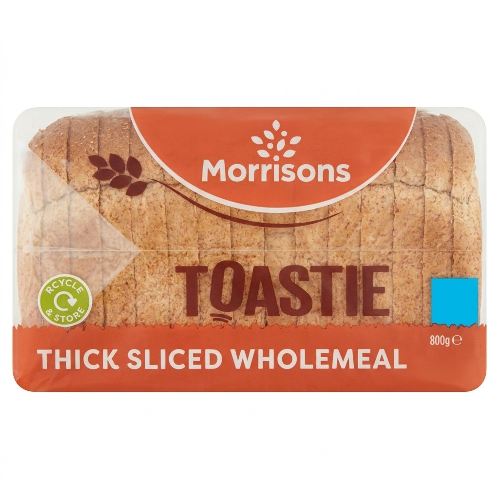 Morrisons Toastie Thick Sliced Wholemeal 800g