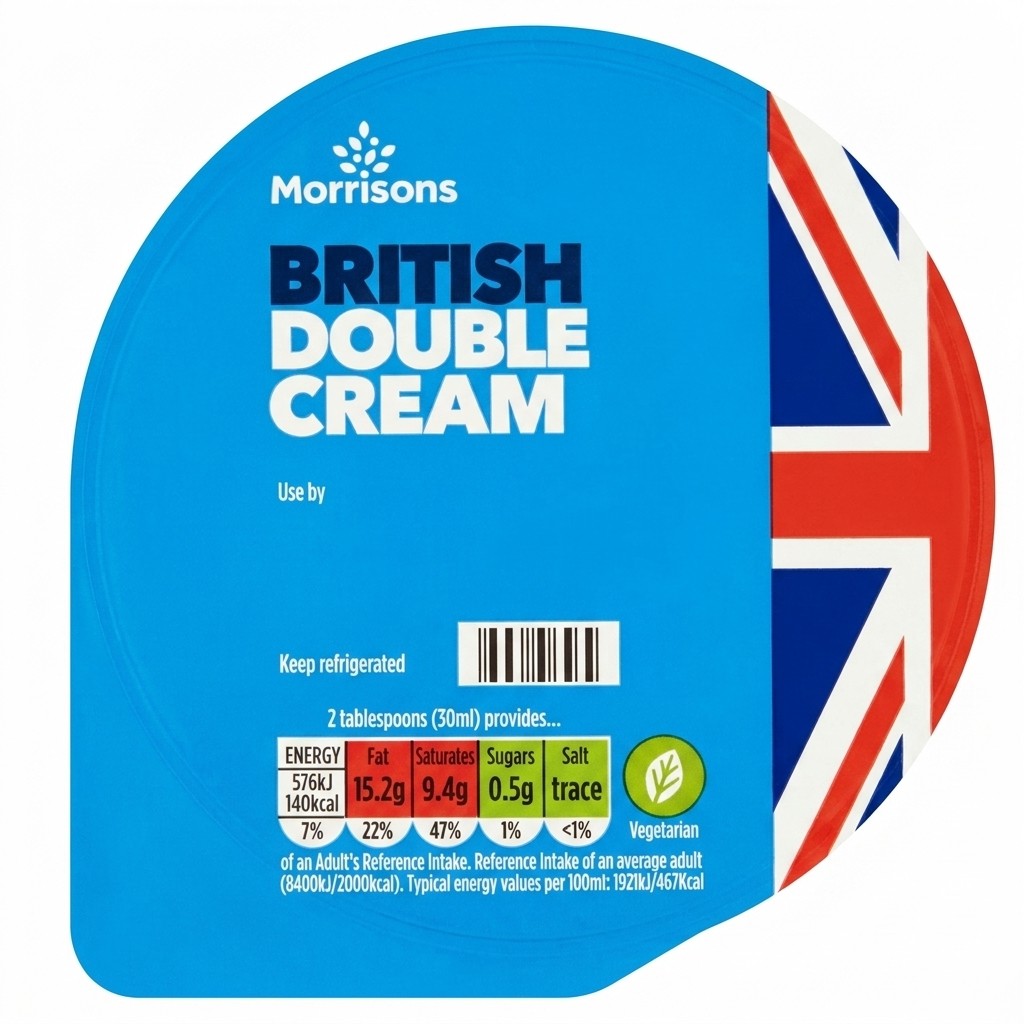 Morrisons British Double Cream 300ml