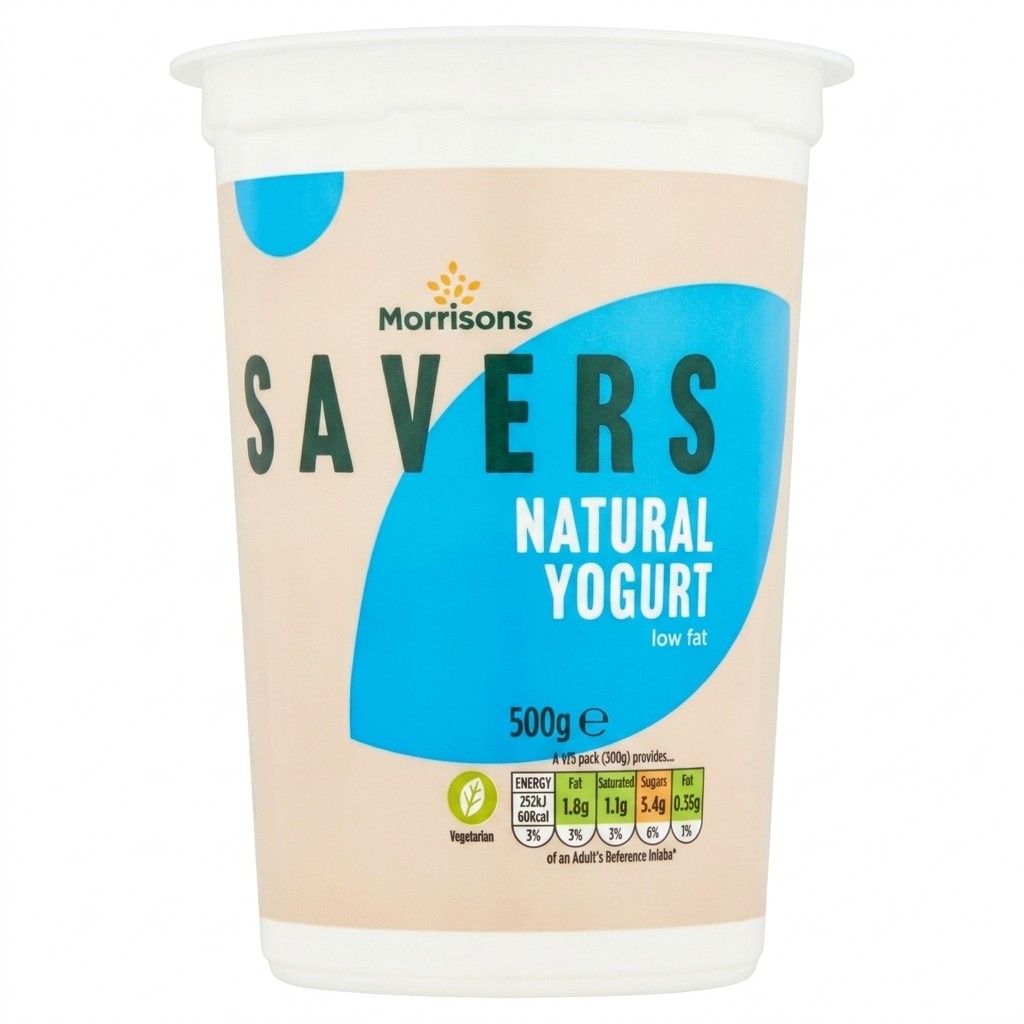 Morrisons Savers Natural Yogurt 500g