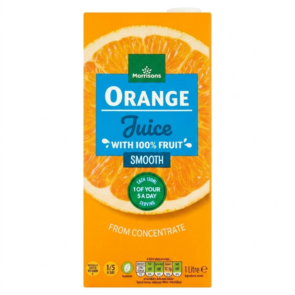 Morrisons Orange Juice Smooth 1L