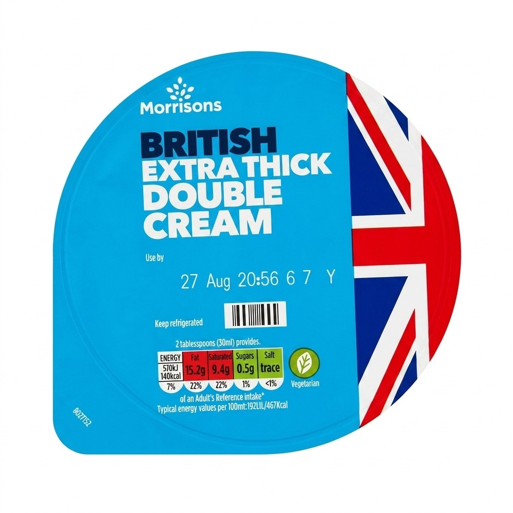 Morrisons British Extra Thick Double Cream 300ml