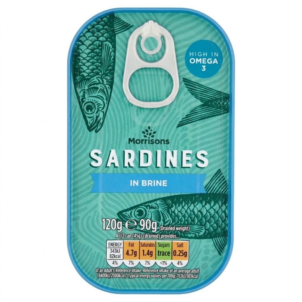 Morrisons Sardines in Brine 120g