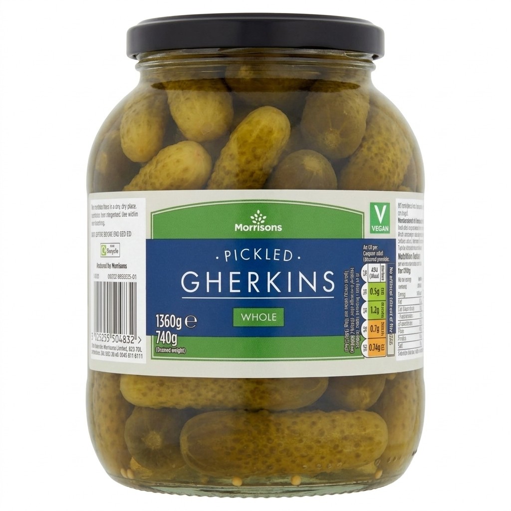 Morrisons Pickled Gherkins Whole 1360g