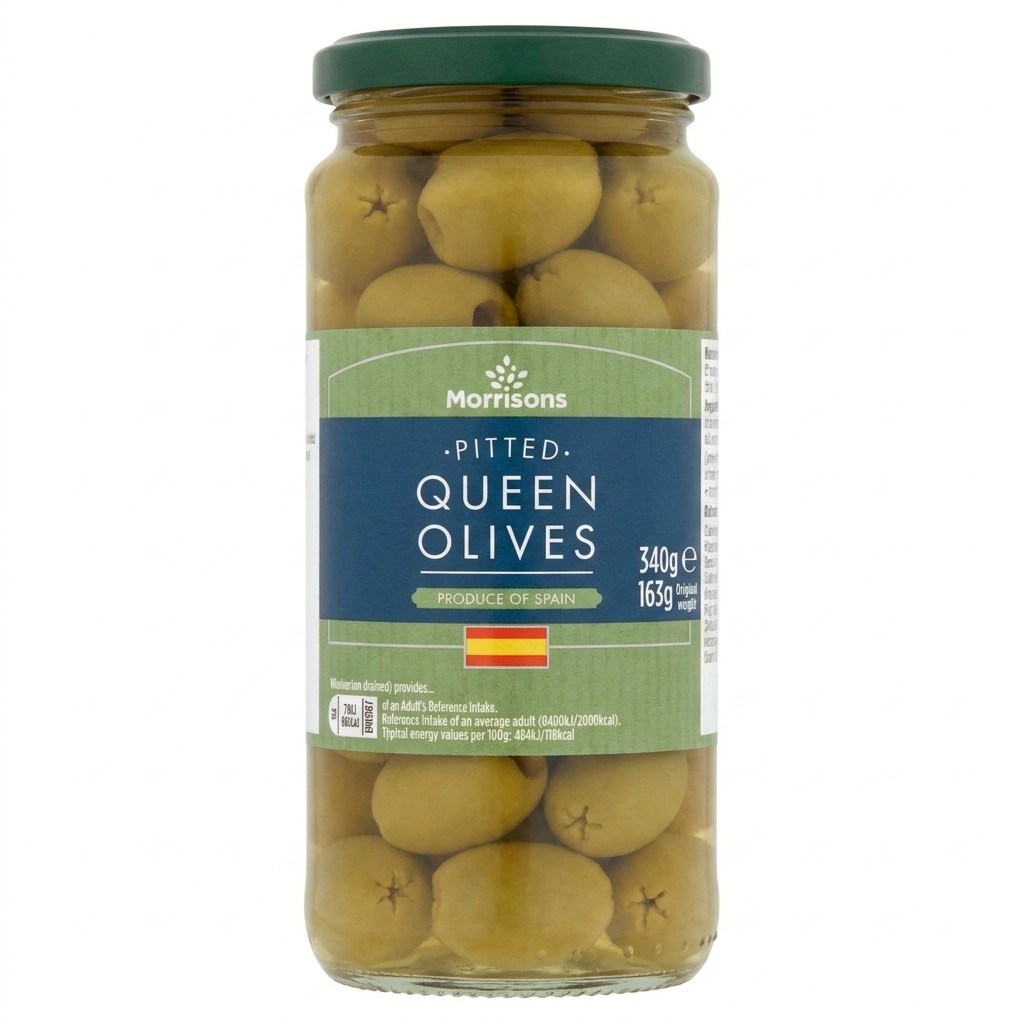 Morrisons Pitted Queen Olives 340g