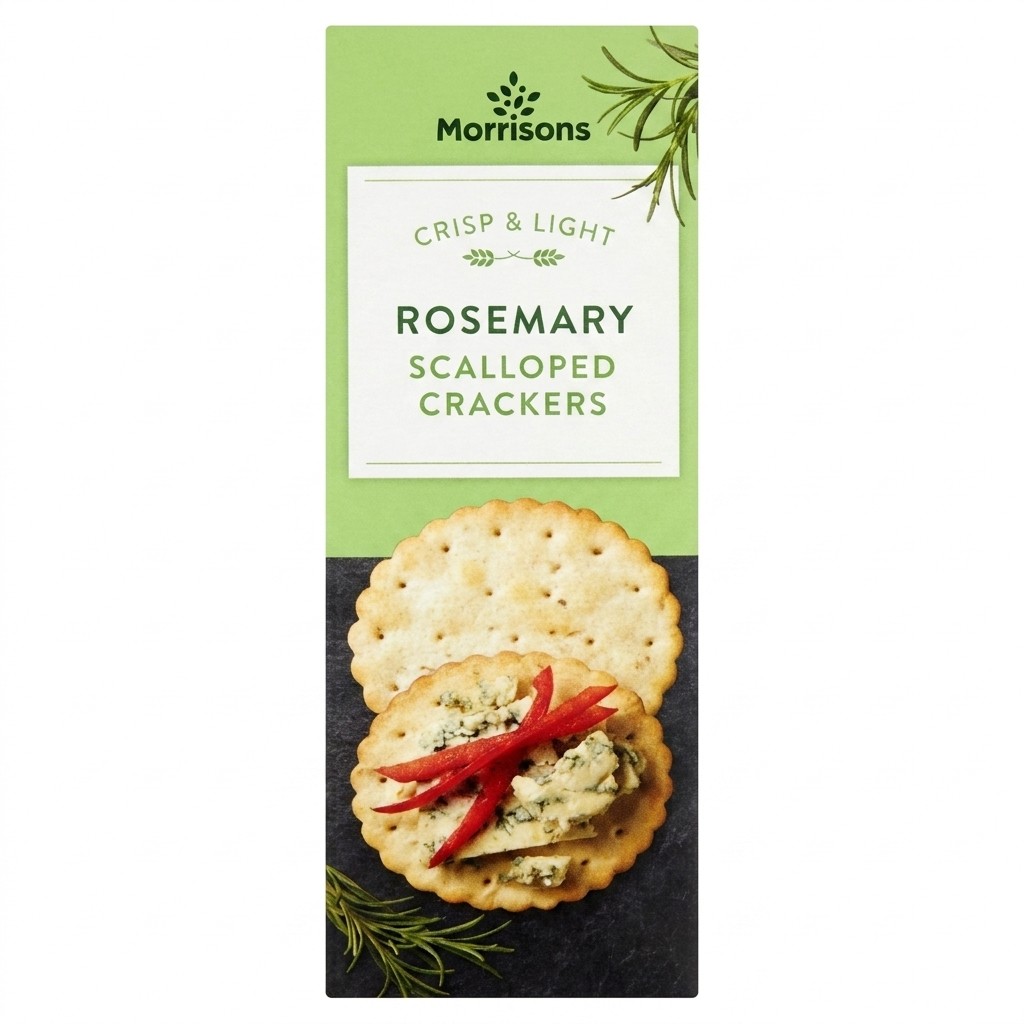Morrisons Rosemary Scalloped Crackers 185g