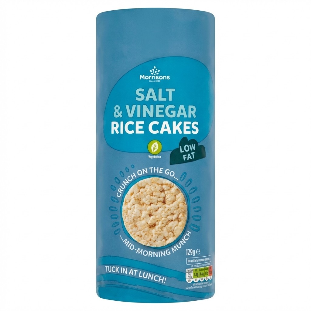 Morrisons Salt & Vinegar Rice Cakes 129g