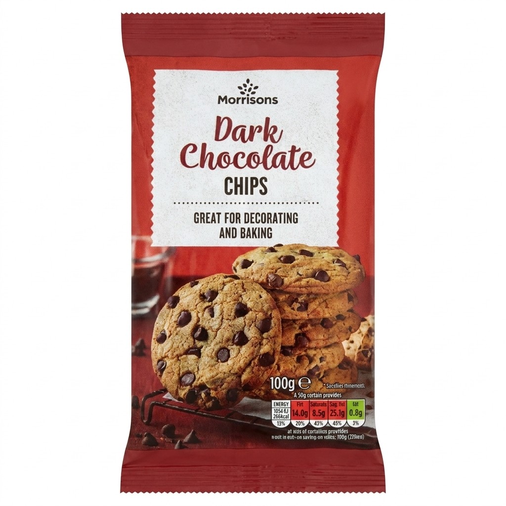 Morrisons Dark Chocolate Chips 100g