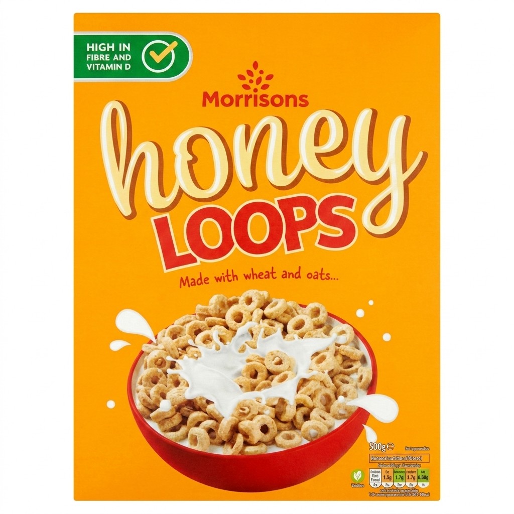 Morrisons Honey Loops 375g