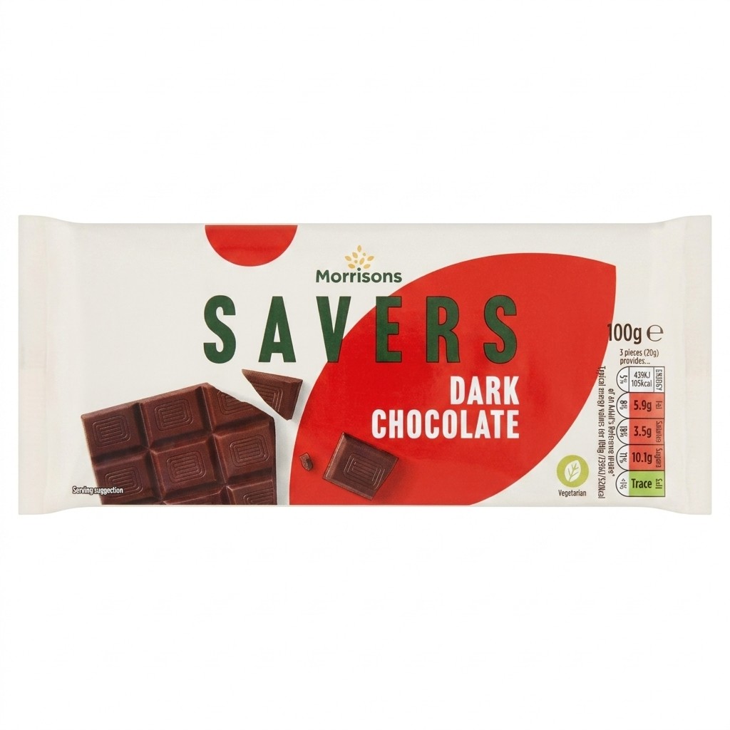 Morrisons Savers Dark Chocolate 100g