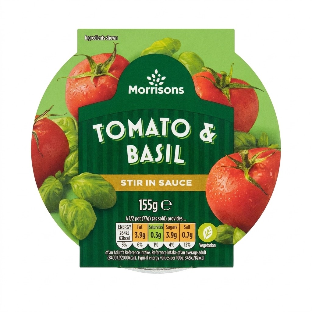 Morrisons Tomato & Basil Stir in Sauce 155g