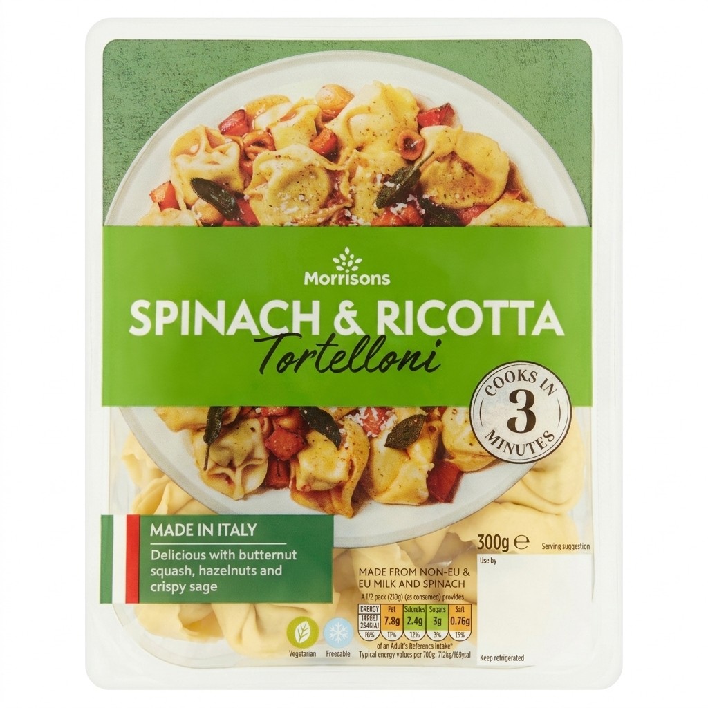 Morrisons Spinach & Ricotta Tortelloni 300g