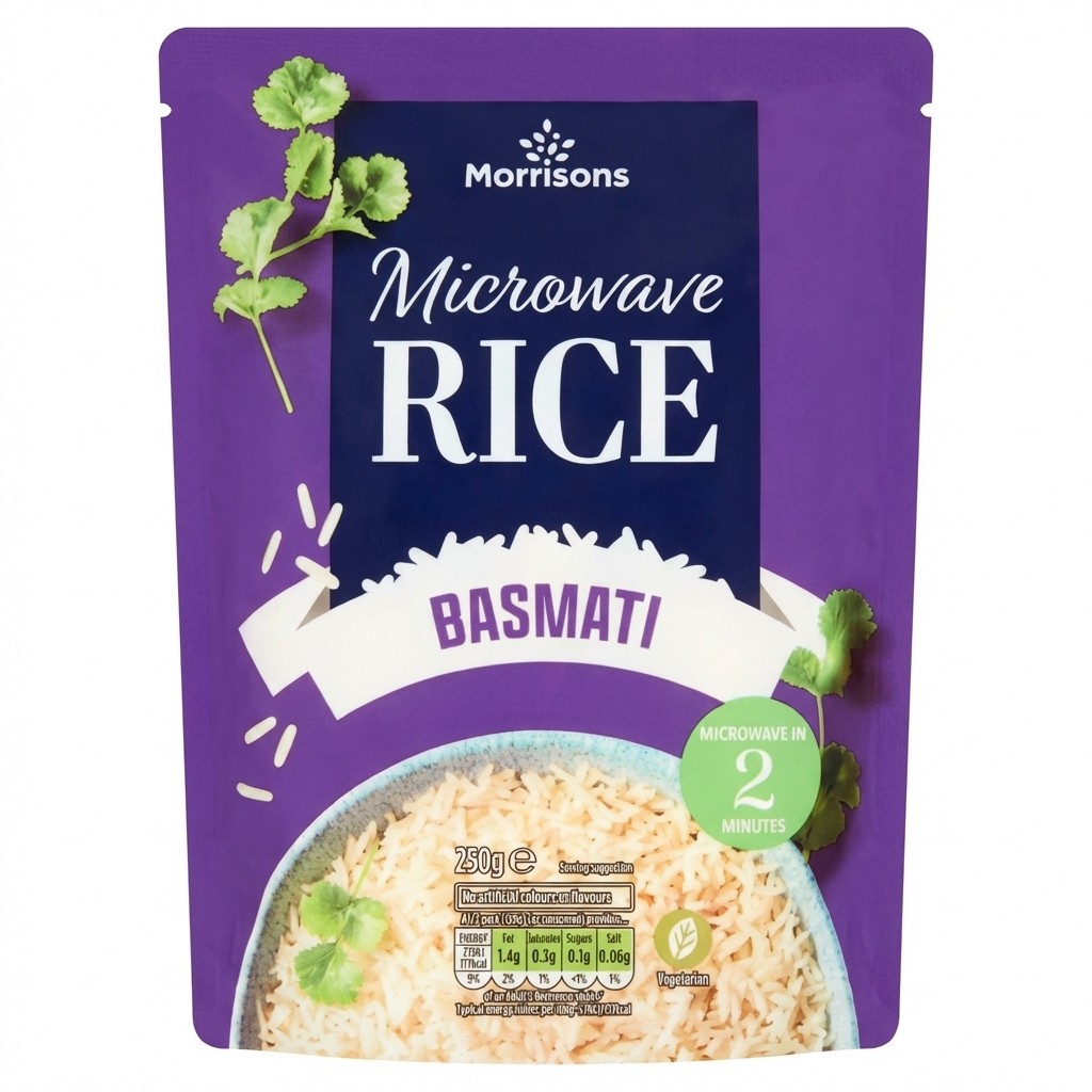 Morrisons Microwave Rice Basmati 250g