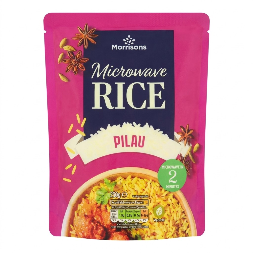 Morrisons Microwave Rice Pilau 250g