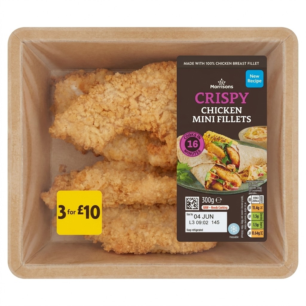 Morrisons Crispy Chicken Mini Fillets 300g