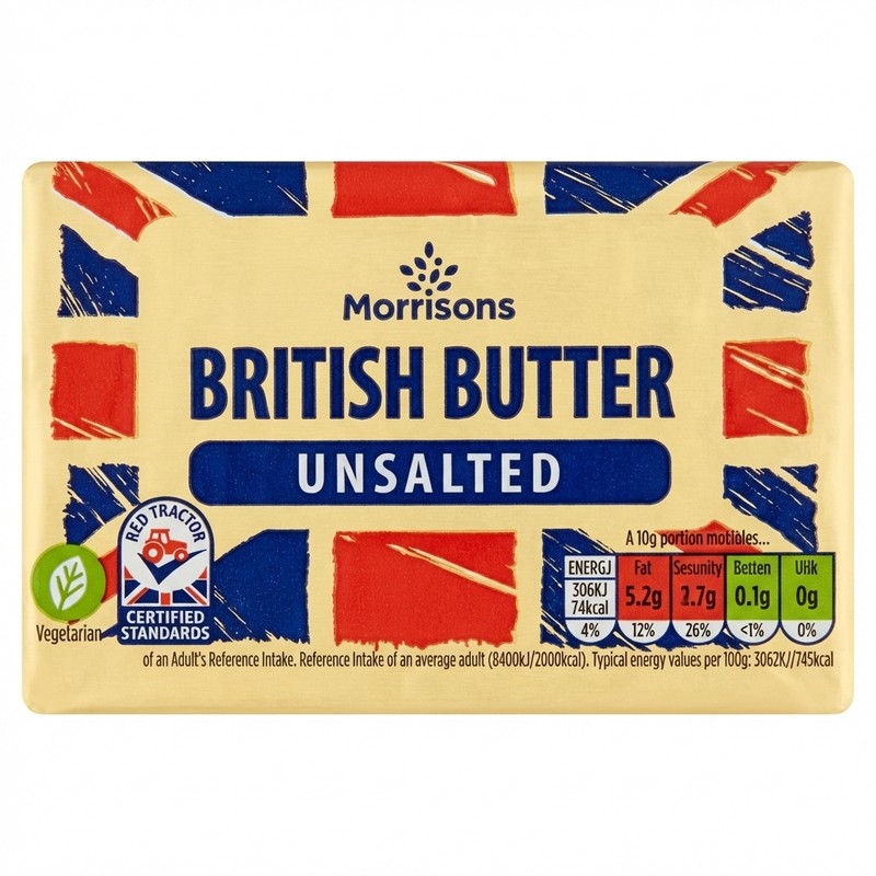 Morrisons British Butter Unsalted 250g