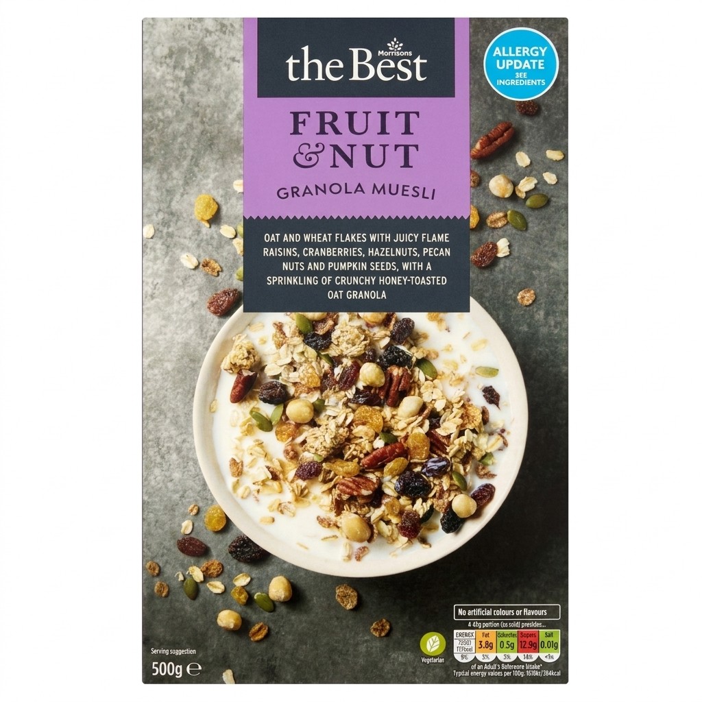 Morrisons The Best Fruit & Nut Granola Muesli 500g