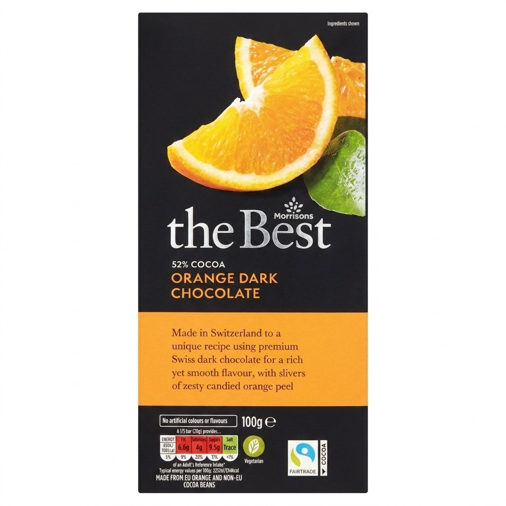 Morrisons The Best Orange Dark Chocolate 100g