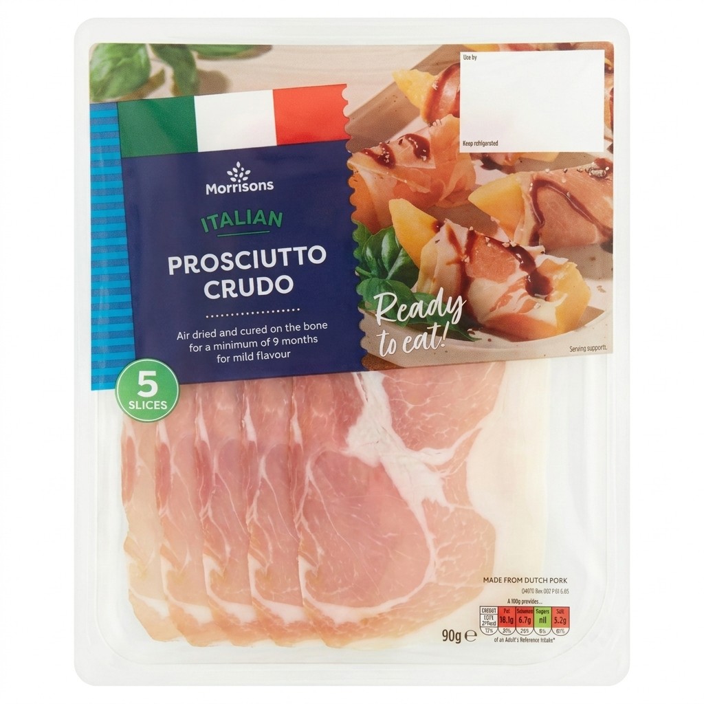Morrisons Italian Prosciutto Crudo 90g