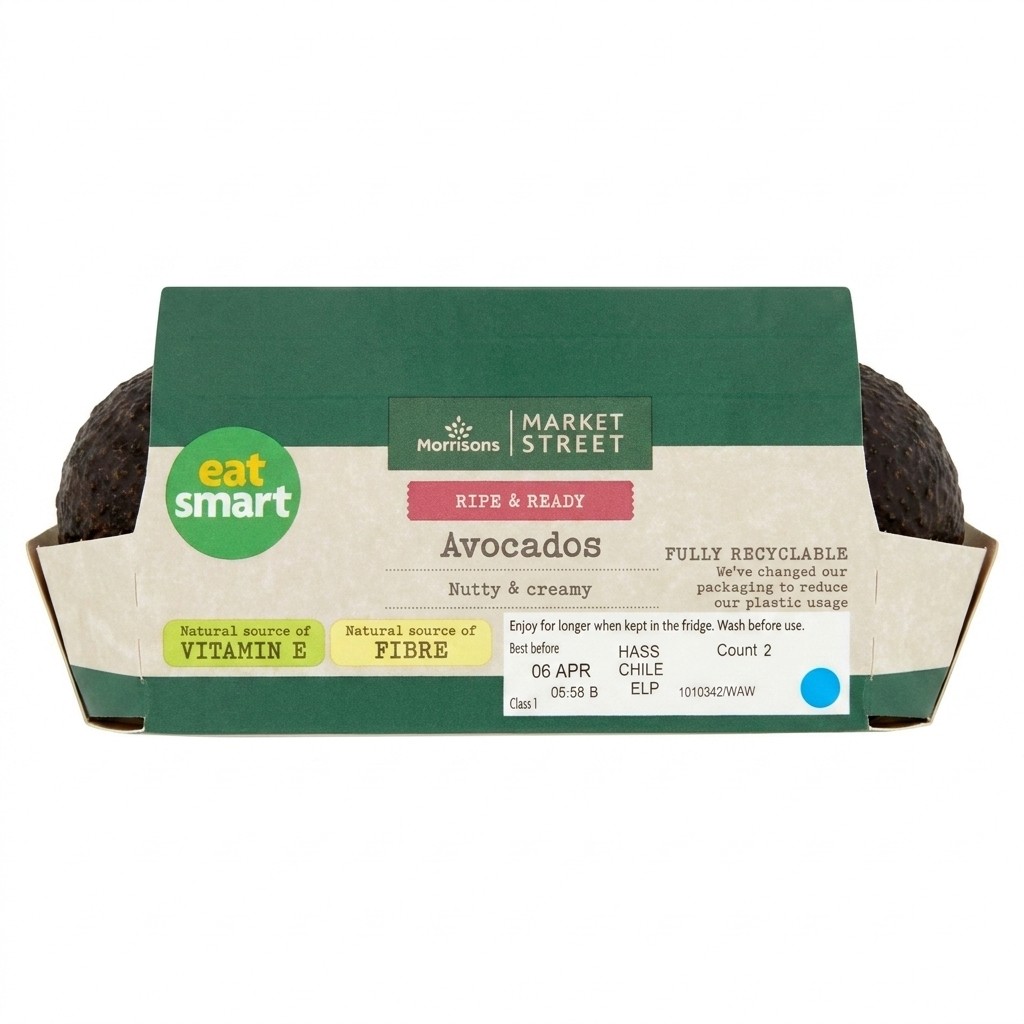 Morrisons Ripe & Ready Avocados 2pcs