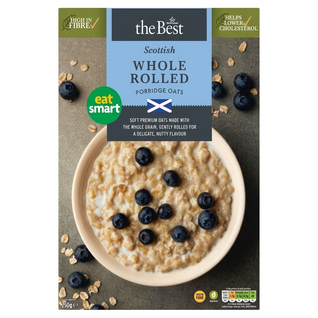 Morrisons The Best Scottish Whole Rolled Porridge Oats 750g