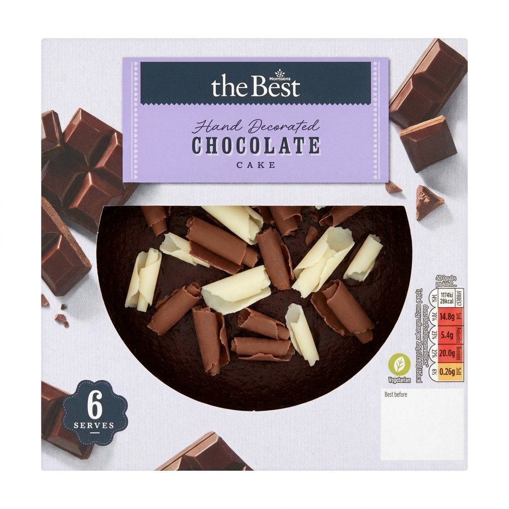 Morrisons The Best Hand Decorated Chocolate Cake