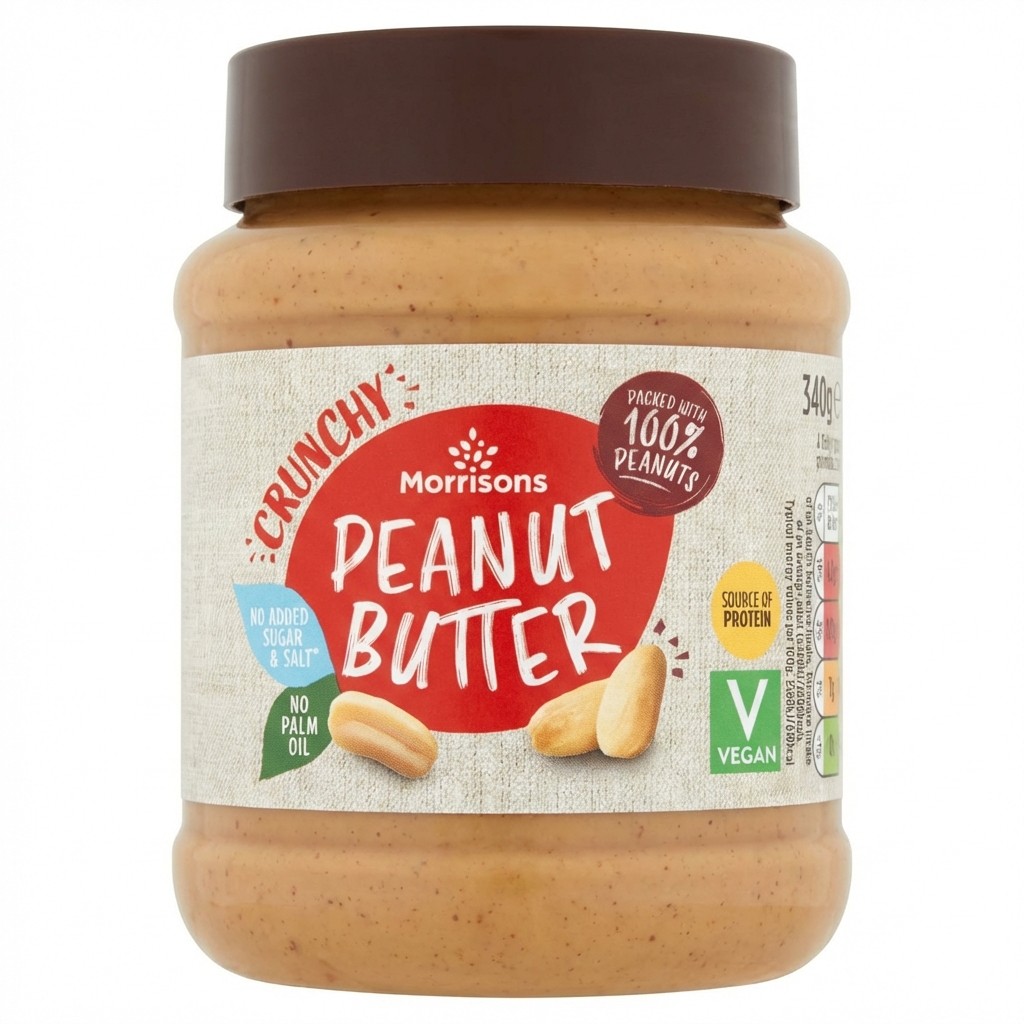 Morrisons Crunchy Peanut Butter 340g