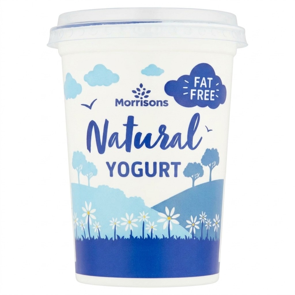 Morrisons Fat Free Natural Yogurt 500g