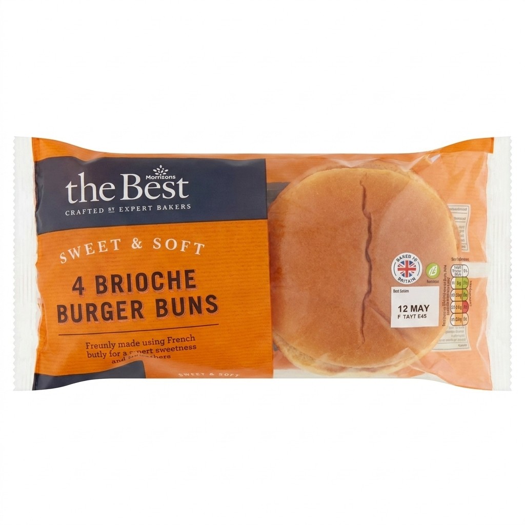 Morrisons The Best 4 Brioche Burger Buns