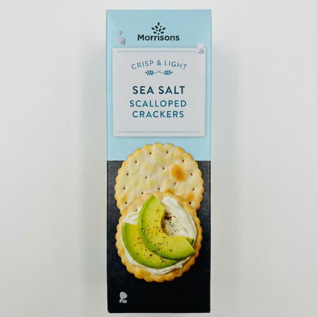 Morrisons Sea Salt Scalloped Crackers 185g