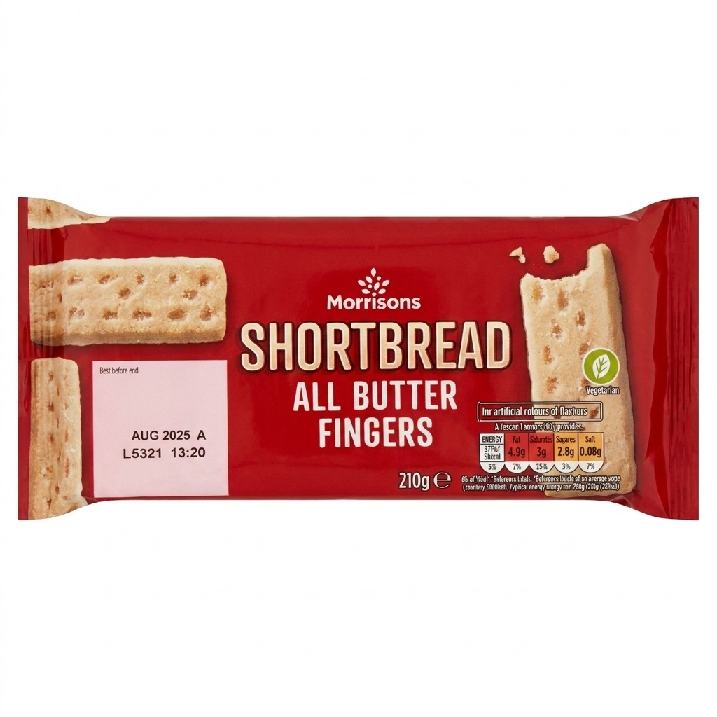 Morrisons Shortbread All Butter Fingers 210g