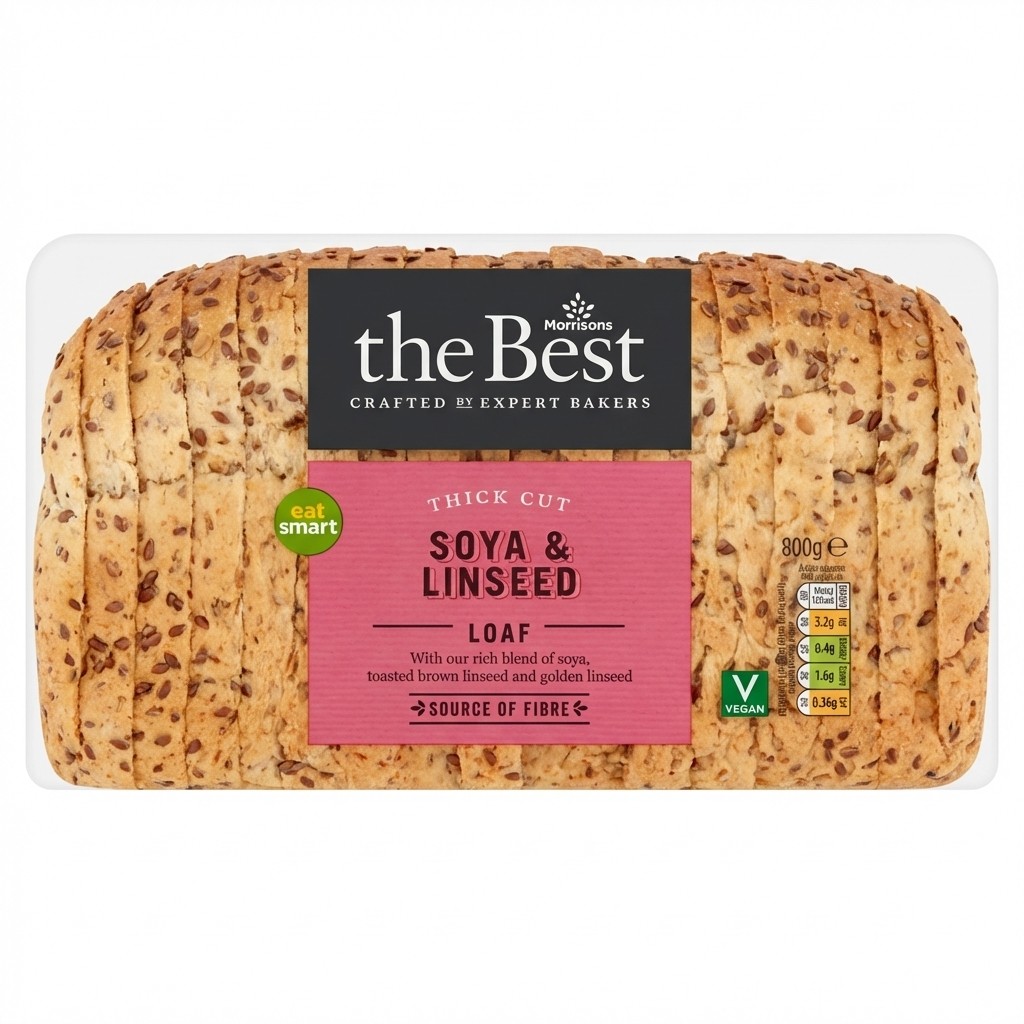 Morrisons The Best Soya & Linseed Loaf 800g