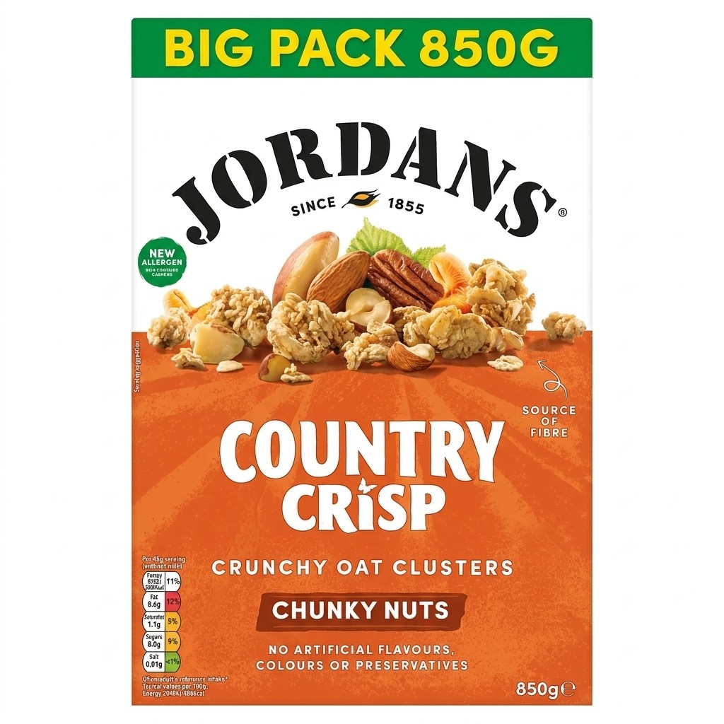 Jordans Country Crisp Chunky Nuts 850g