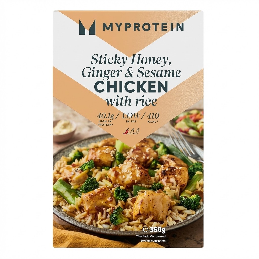 MyProtein Sticky Honey, Ginger & Sesame Chicken with Rice 350g