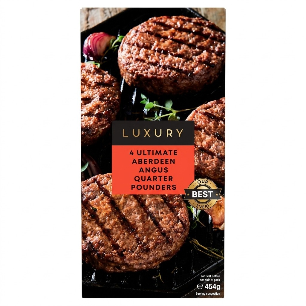 Iceland 4 Ultimate Aberdeen Angus Quarter Pounders 454g