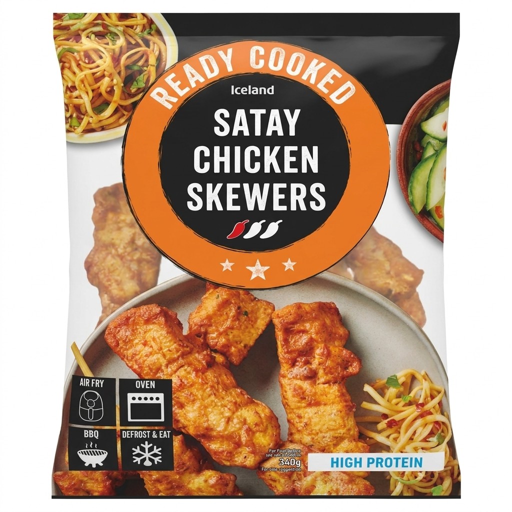 Iceland Satay Chicken Skewers 340g