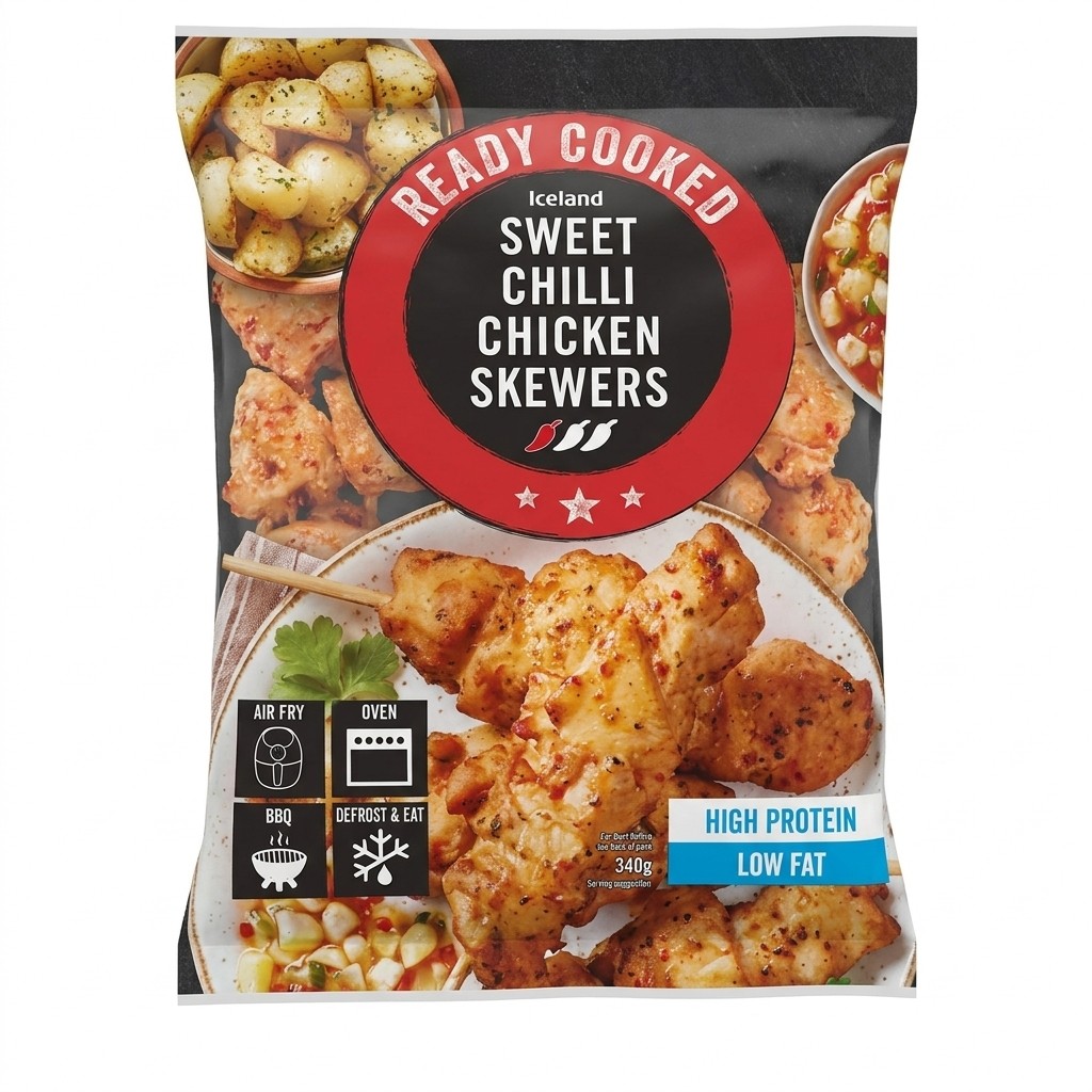 Iceland Sweet Chilli Chicken Skewers 340g