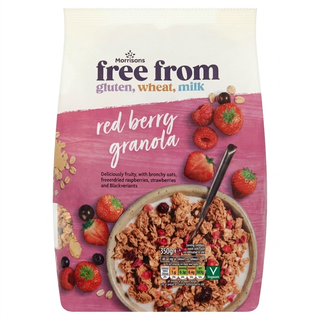 Morrisons Red Berry Granola 350g