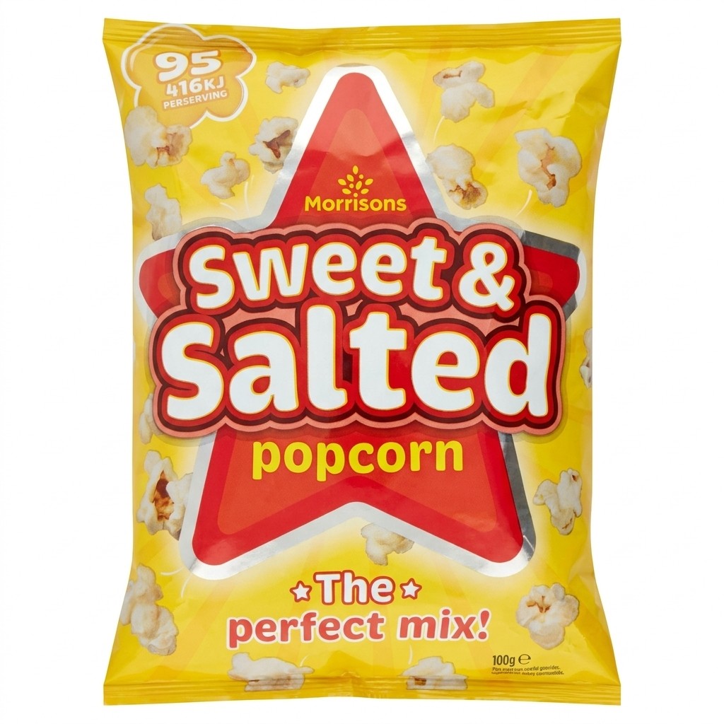 Morrisons Sweet & Salted Popcorn 100g