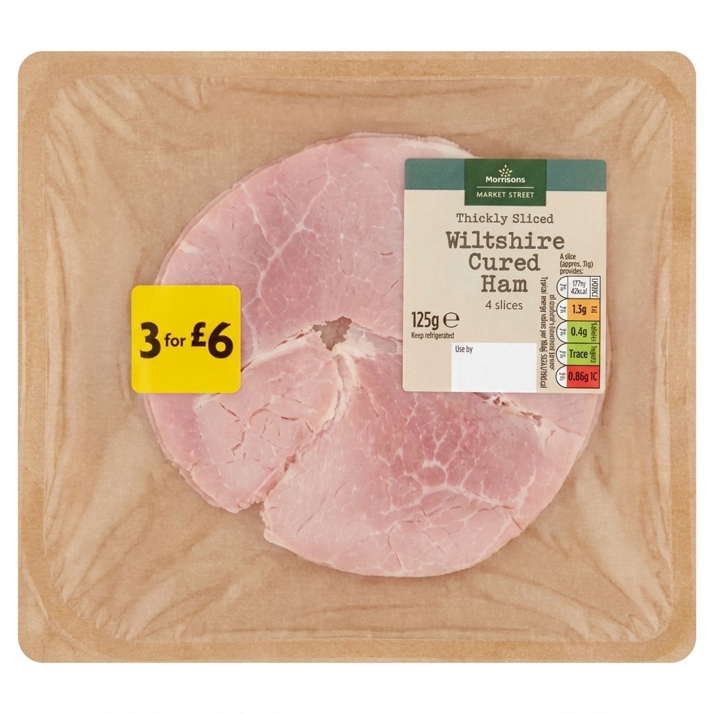 Morrisons Wiltshire Cured Ham 125g