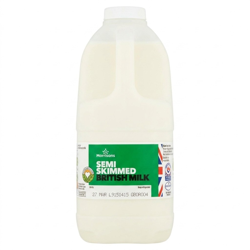Morrisons Semi Skimmed British Milk 2l