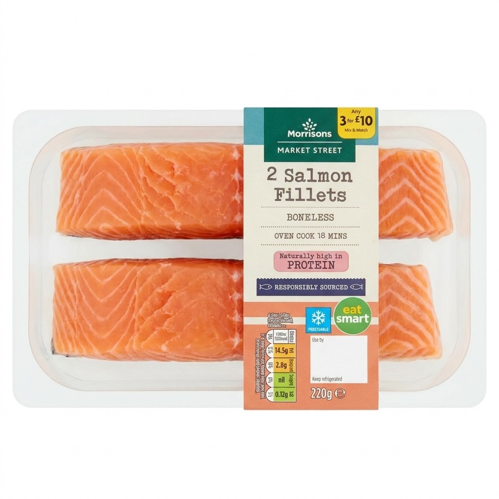 Morrisons Market Street 2 Salmon Fillets 220g