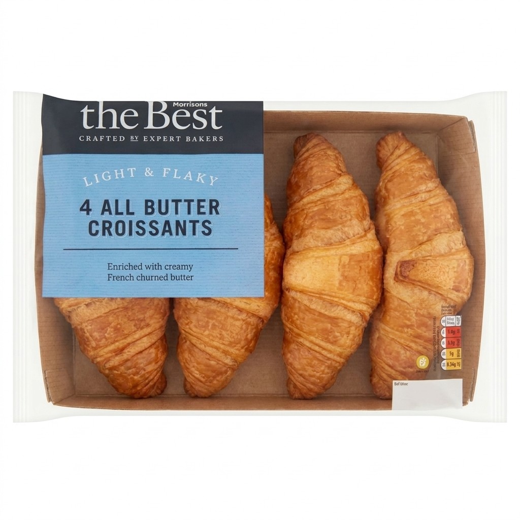 Morrisons The Best 4 All Butter Croissants