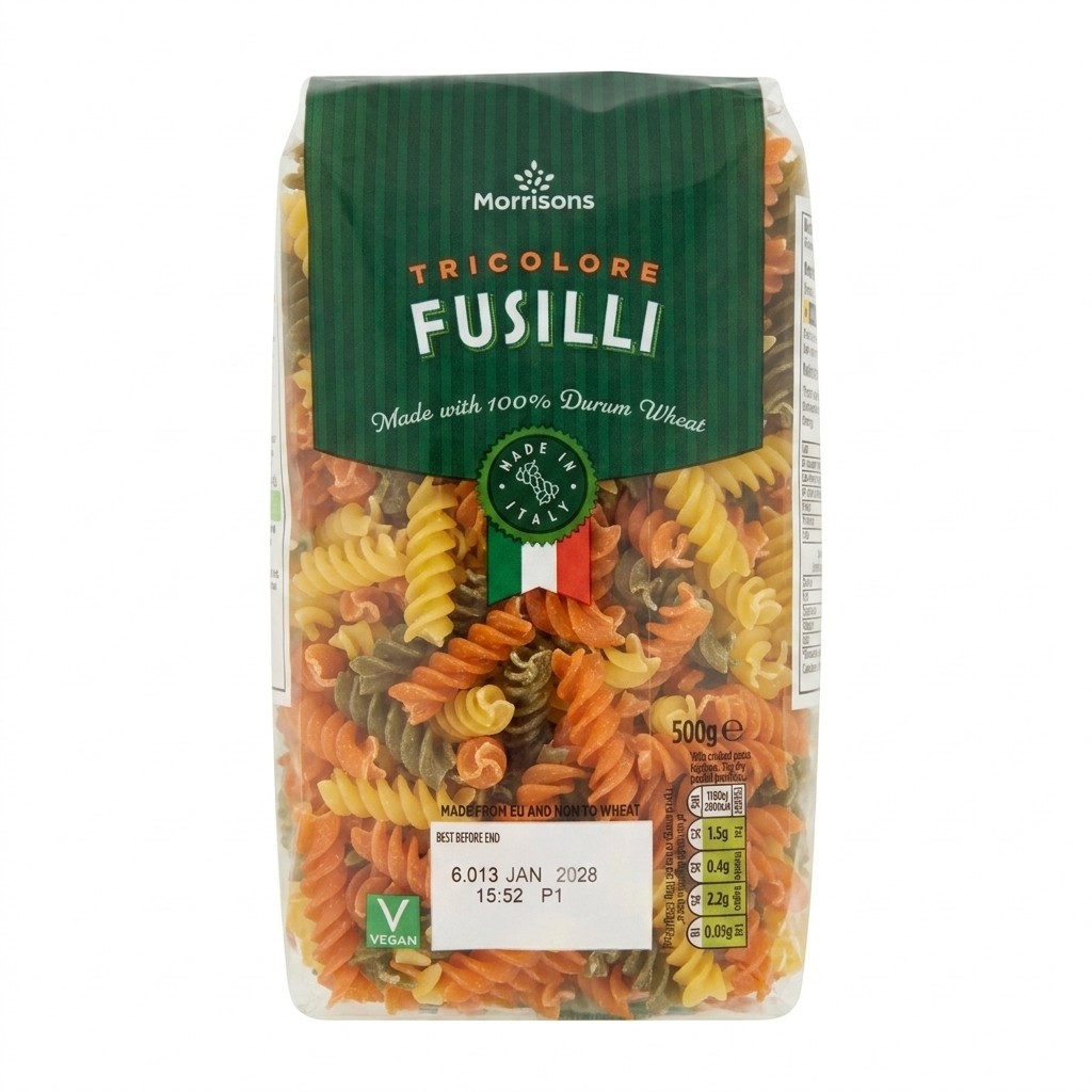 Morrisons Tricolore Fusilli 500g