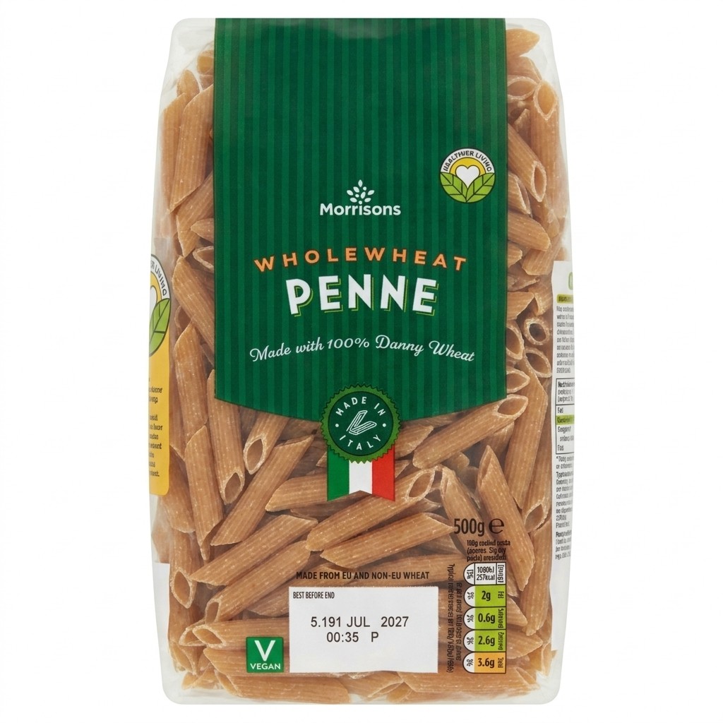 Morrisons Wholewheat Penne 500g