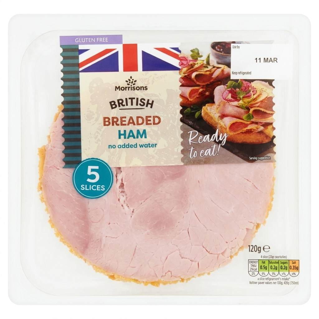 Morrisons British Breaded Ham 120g